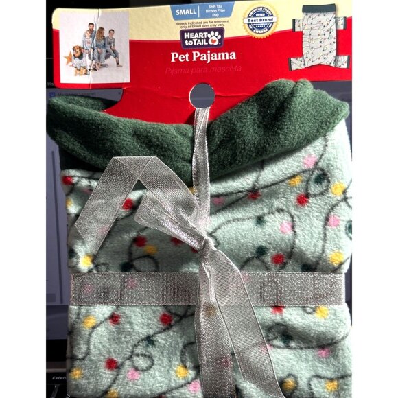 Heart To Tail Other - Heart To Tail Pet Pajama Christmas Small Shih Tzu Pug Soft Fleece PJs